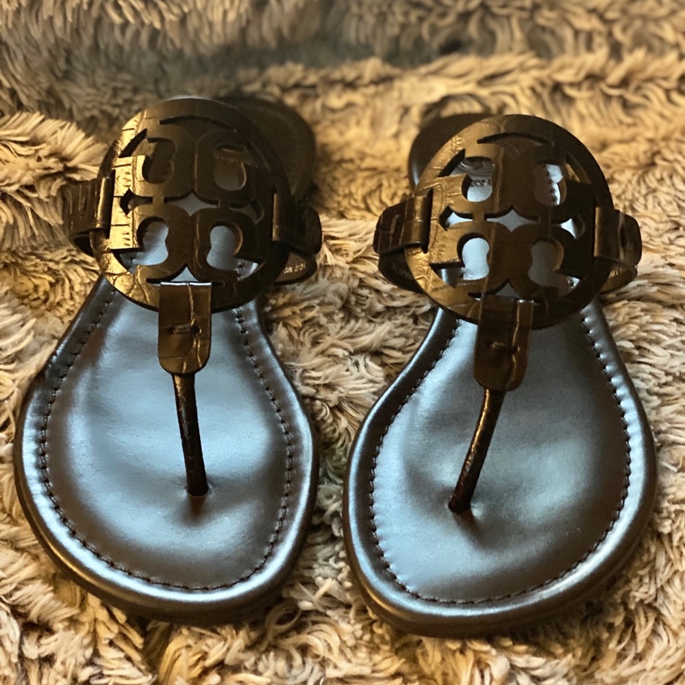 Tory Burch Miller croc sandal